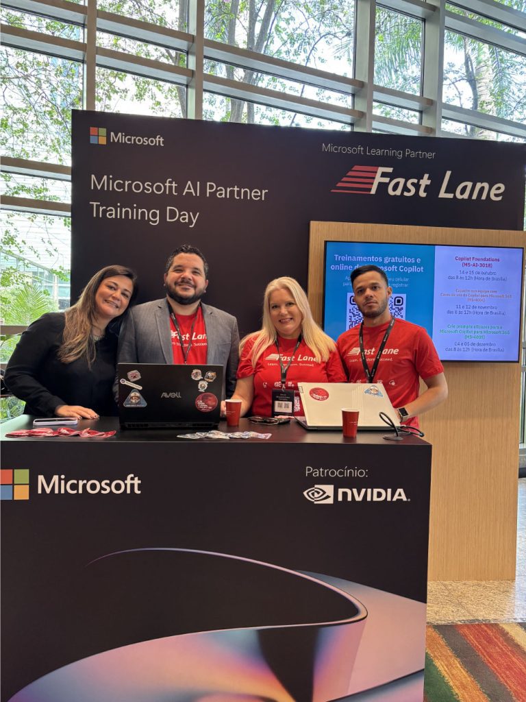 Participantes no evento Microsoft AI Partner Training Day em São Paulo.