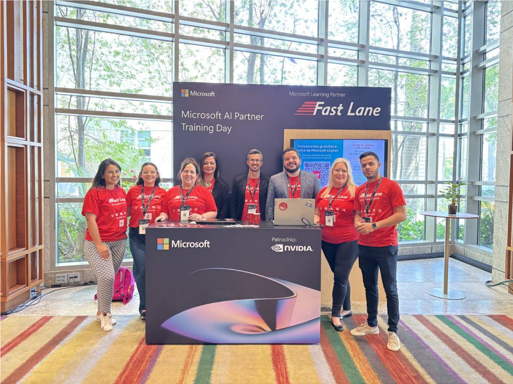 Participantes no evento Microsoft AI Partner Training Day em São Paulo.