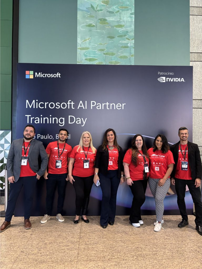 Participantes no evento Microsoft AI Partner Training Day em São Paulo.